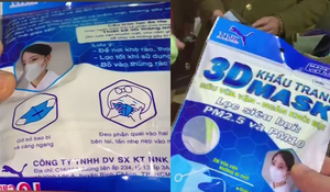 Tịch thu hàng nghìn khẩu trang 3D MASK 'mua lô, tự đóng gói'
