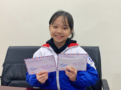 Học sinh lớp 4 tặng tiền lì xì mua khẩu trang, viết thư gửi Thủ tướng