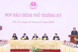 TRỰC TIẾP: Họp báo Chính phủ thường kỳ tháng 1/2020