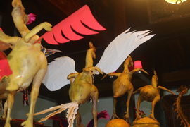 Độc đáo mâm cúng 'phi đội gà bay' trong ngày Rằm tháng Giêng ở Hà Tĩnh