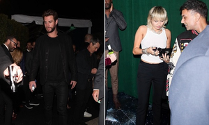 Hậu ly hôn, Miley Cyrus né tránh Liam Hemsworth khi cùng dự sự kiện