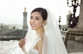 Hé lộ ảnh cưới đẹp như cổ tích của ‘Nữ hoàng sắc đẹp’ Ngọc Duyên và bạn trai doanh nhân