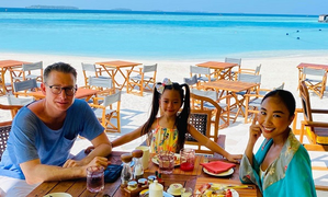 Vợ chồng Đoan Trang đón sinh nhật đôi tại ‘thiên đường hạ giới’ Maldives