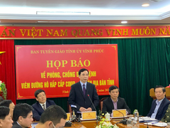 Vĩnh Phúc họp báo chống dịch Covid-19