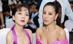 Lệ Quyên khoe nhan sắc trẻ trung, tự tin đọ dáng với đàn em