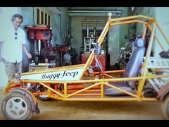 Lão nông ở Đồng Nai chế xe đua từ động cơ xe máy 