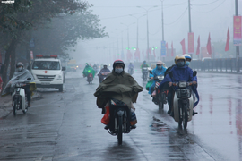 Bắc Bộ mưa và rét đậm, có thể xảy ra lốc và mưa đá