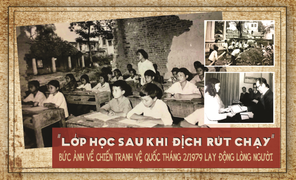 ‘Lớp học sau khi địch rút chạy’ - Bức ảnh chiến tranh vệ quốc tháng 2/1979 lay động lòng người