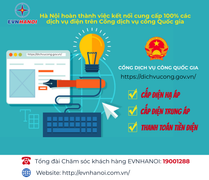 EVNHANOI khuyến khích khách hàng sử dụng dịch vụ điện trực tuyến