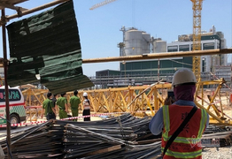  Bình Dương: Sập giàn giáo công trình, 3 người chết