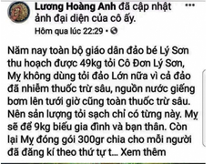 Tung tin sai về tỏi Lý Sơn: Phạt bà Lương Hoàng Anh 12,5 triệu đồng 