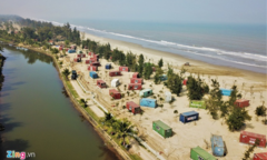 130 nhà nghỉ container mọc giữa rừng phòng hộ ven biển ở Hà Tĩnh