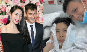 Răng khôn bị biến chứng, Thủy Tiên một mình đi mổ khiến Công Vinh hốt hoảng