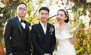 Hé lộ loạt ảnh rõ nét trong lễ cưới Tóc Tiên - Hoàng Touliver