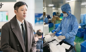 Tài tử 'Tân dòng sông ly biệt' nhận việc ở xưởng sản xuất khẩu trang