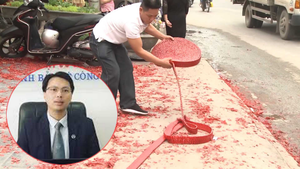 Đốt pháo đỏ đường trong đám cưới ở Hà Nội: Đề nghị làm rõ đồng phạm
