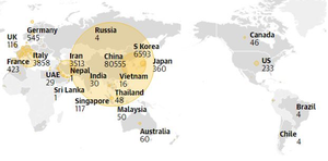 Covid-19: Số ca mắc toàn cầu lên tới hơn 100.000 người 