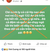 Phạt 10 triệu đồng người phụ nữ đăng tin sai lệch dịch Covid-19 ở Hải Phòng