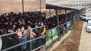 Video: Bất chấp dịch Covid-19, du khách Trung Quốc vẫn xếp hàng dài đi tham quan