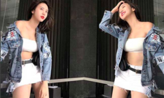 Ngắm vẻ đẹp gợi cảm của cựu tiếp viên hàng không Vũ Ngọc Châm