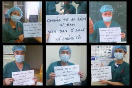 Dân mạng hưởng ứng thông điệp: 'Chúng tôi đi làm vì bạn, xin bạn ở nhà vì chúng tôi'