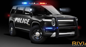 Bộ đôi chạy điện Rivian R1S và R1T tăng tốc như siêu xe cảnh sát