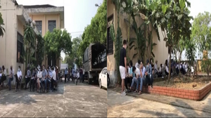 Bất chấp lệnh cấm, hàng trăm người tụ tập đấu giá đất giữa dịch Covid-19