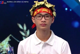 Nam sinh Bắc Ninh nhận vòng nguyệt quế 'Đường lên đỉnh Olympia'