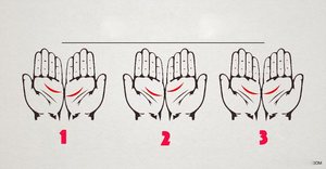 Xòe hai bàn tay đặt cạnh nhau, chuyện tình yêu và hôn nhân của bạn sẽ được hé lộ