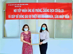 Nhiều doanh nghiệp bất động sản hỗ trợ phòng chống dịch COVID-19