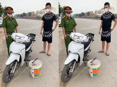 Nam thanh niên đi câu cá mùa dịch ở Nghệ An bị xử phạt