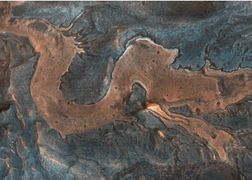 Kinh ngạc hình ảnh 'rồng' uốn lượn trên sao Hỏa 