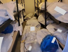 Đau lòng hình ảnh thi thể bệnh nhân chất chồng trong bệnh viện Mỹ