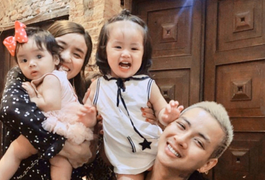 Hai con gái đáng yêu của Hoài Lâm và cháu gái danh hài Bảo Quốc