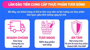 Lazada Việt Nam cung cấp thực phẩm tươi sống và giao hàng chất lượng trong 2 giờ