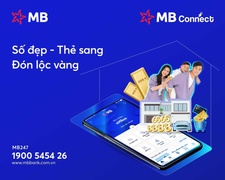 MB Connect: Số đẹp – Thẻ sang – Đón lộc vàng