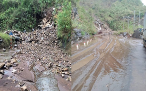 Mưa lớn làm sạt lở đất đá, quốc lộ ở Lai Châu tê liệt