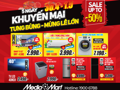 Kích cầu mua sắm dịp nghỉ lễ 30/4 và 1/5: Siêu thị điện máy giảm giá sâu