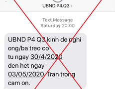 UBND quận 3 bác tin nhắn đề nghị người dân ‘treo co’, đề nghị công an điều tra