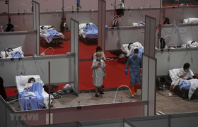 Trực tiếp: Tháo dỡ bệnh viện dã chiến ở Madrid, Tây Ban Nha