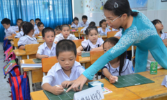 Học sinh khối 4,5 học chỉ 8 tuần nhưng vẫn phải làm kiểm tra đến 2 lần