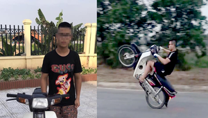 Khoe ảnh bốc đầu xe máy, 'quái xế' bị phạt 4,2 triệu đồng