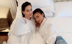 Hồ Ngọc Hà lộ bụng lùm lùm, chăm diện váy rộng làm rộ tin có bầu với Kim Lý