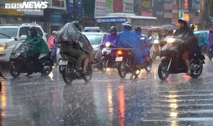 Bắc Bộ và Bắc Trung Bộ đón mưa dông diện rộng từ chiều nay