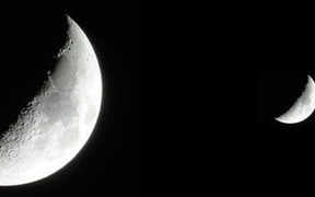 Mặt Trăng tí hon đang tiến đến Trái Đất