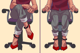 10 tư thế ngồi tệ hại khiến dân văn phòng đau mỏi như bà già