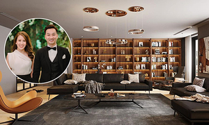 Căn penthouse 18 tỷ đồng của vợ chồng MC Thành Trung