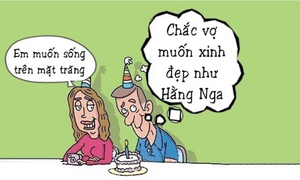 Vì sao vợ muốn lên Mặt trăng?