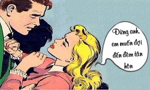 Đêm tân hôn mới trao nụ hôn đầu