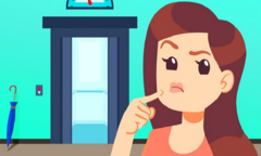 Vì sao cô gái có hành vi kỳ lạ khi đi thang máy?
